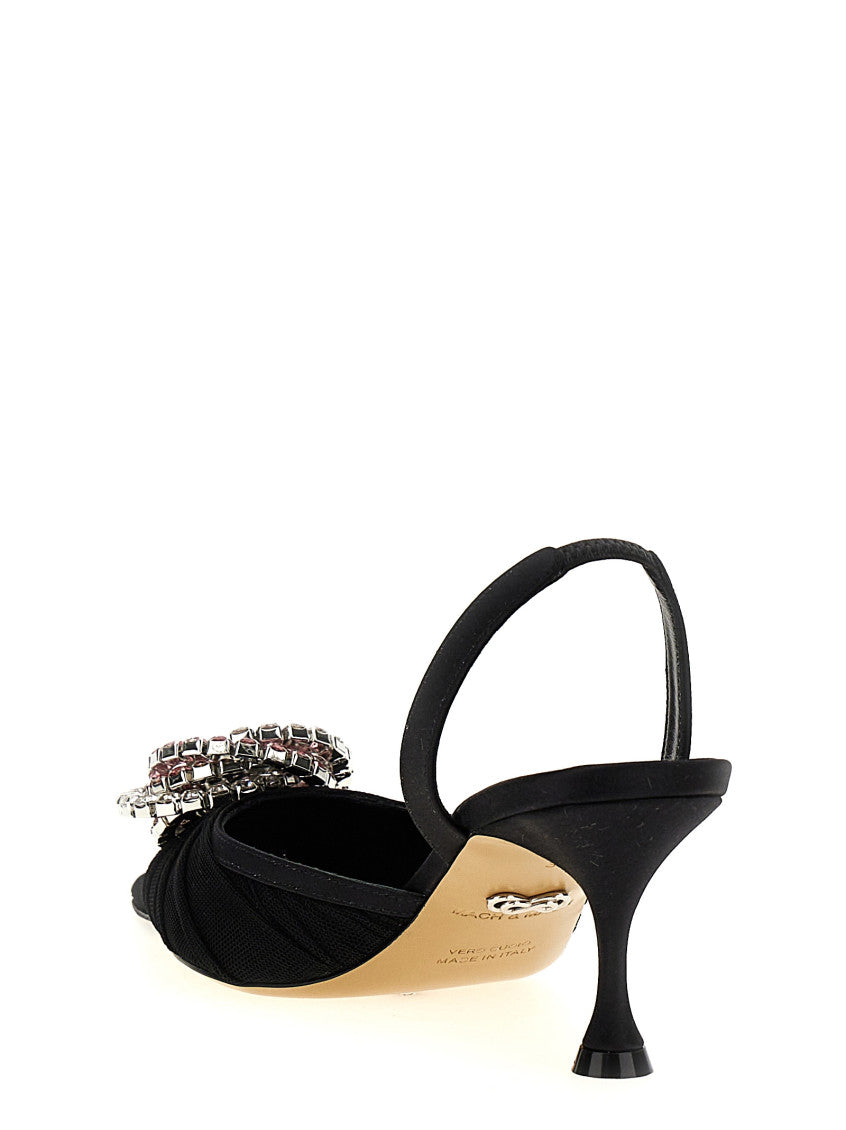 Black Galaxy Slingback Heels 3