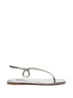 Silver Braided Sandals 1