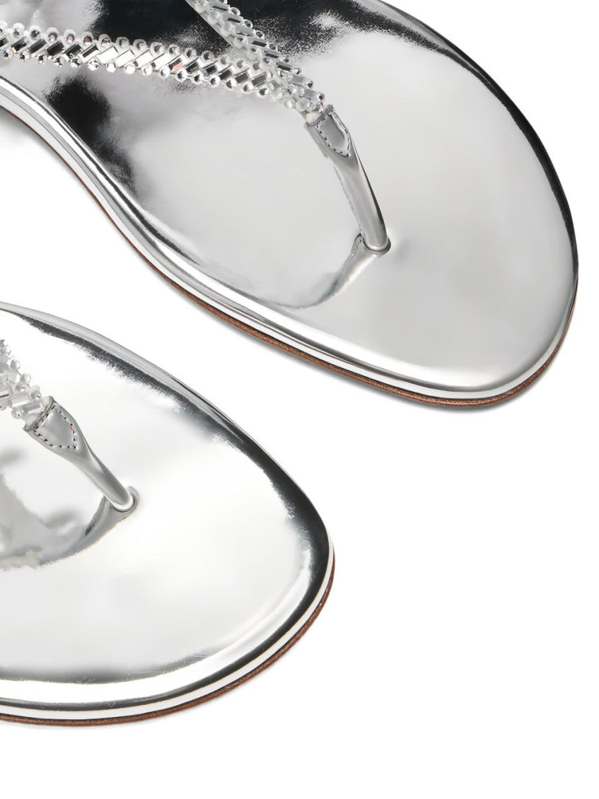 Silver Braided Sandals 2