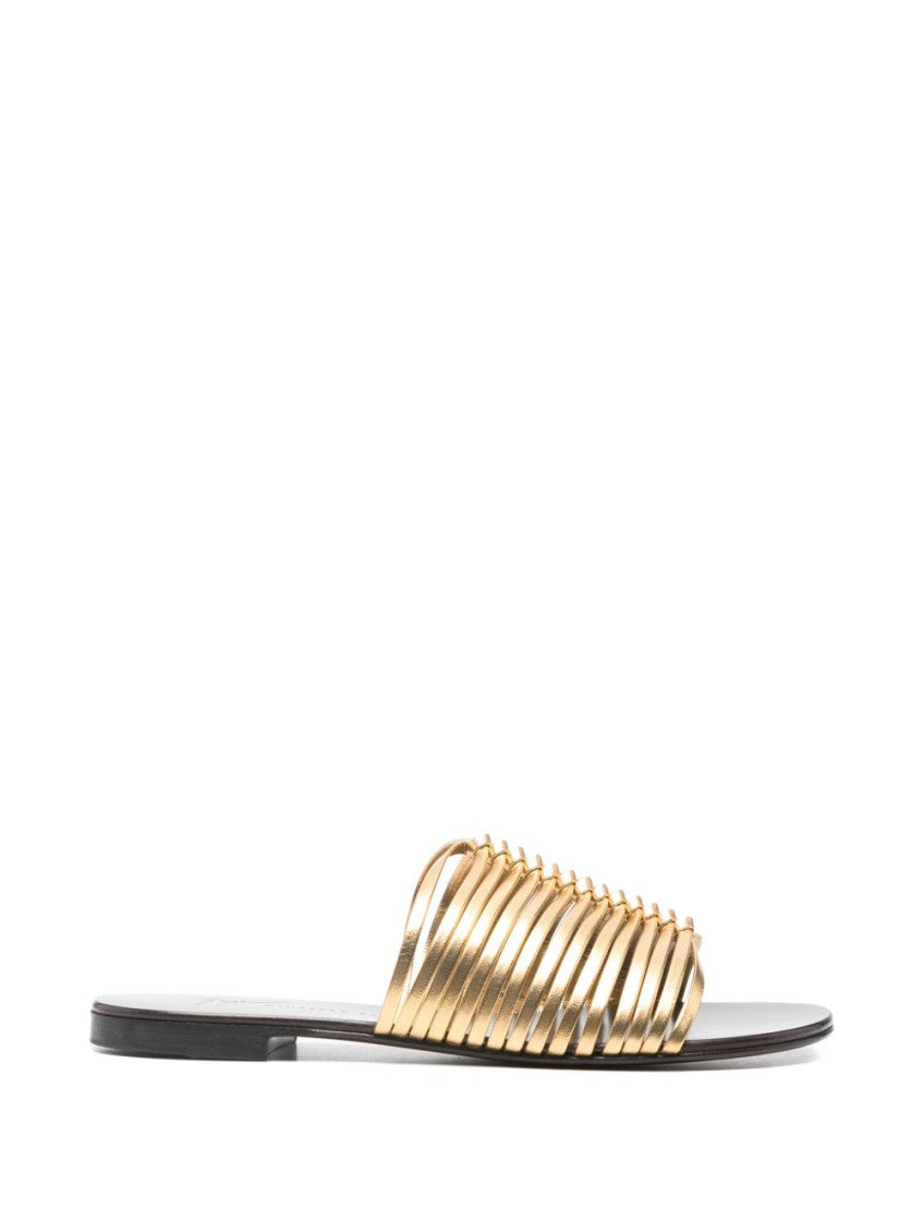 Golden Slip-on Sandals 1