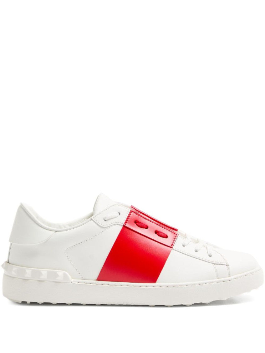 Red Leather Sneakers 1