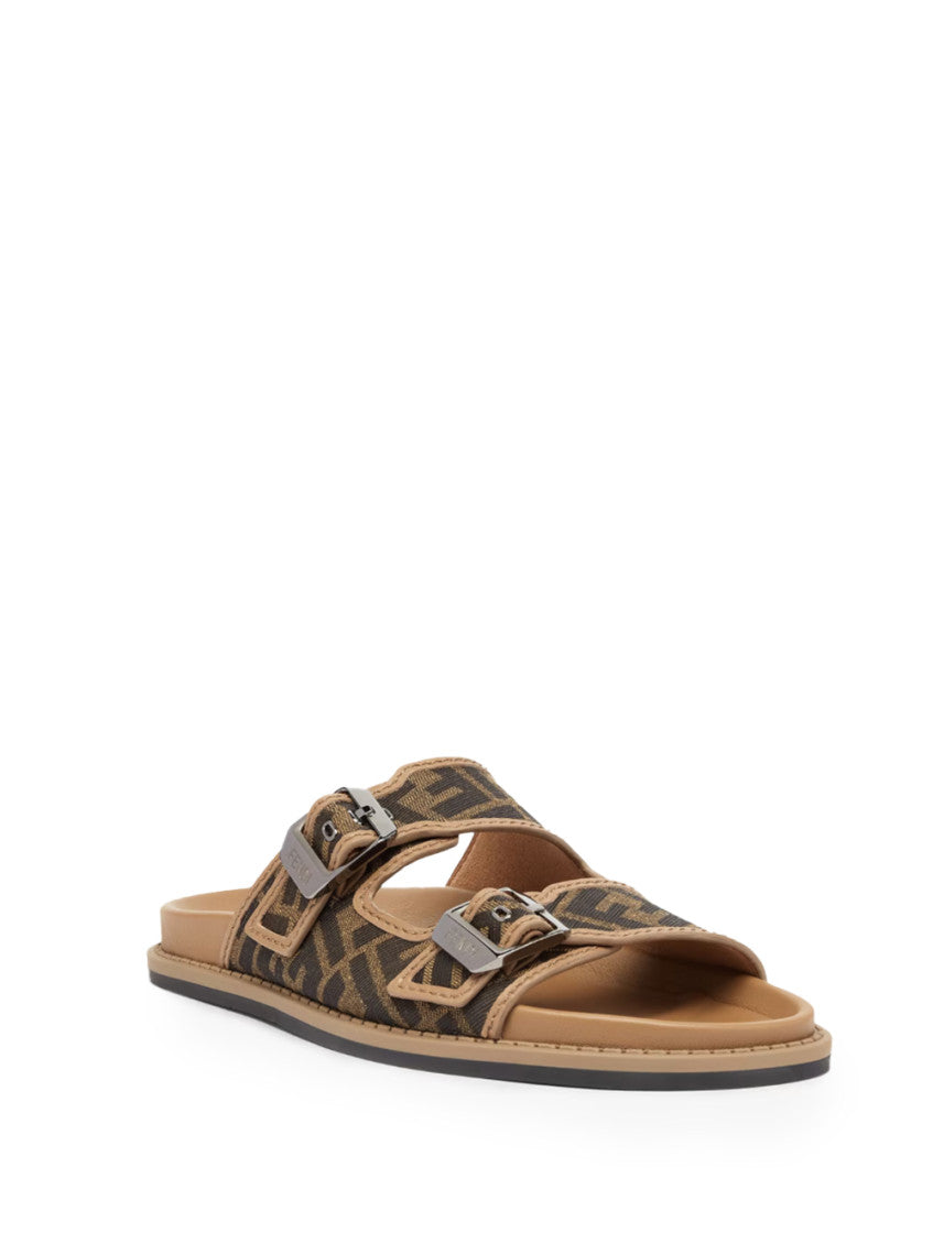Brown Logo Sandals 2
