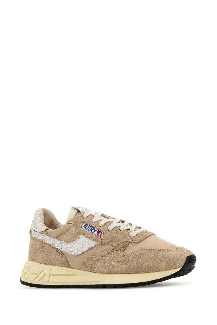 Beige Reelwind Suede Sneakers 2