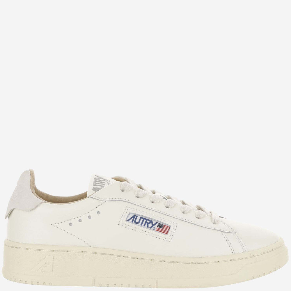 White Dallas Low Leather Sneakers 1