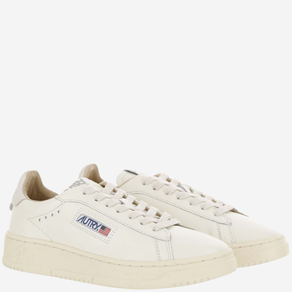 White Dallas Low Leather Sneakers 3