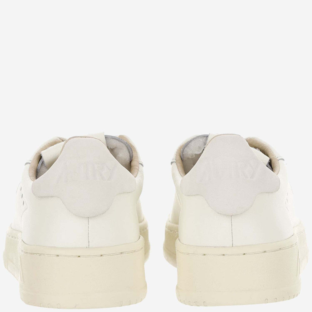 White Dallas Low Leather Sneakers 4