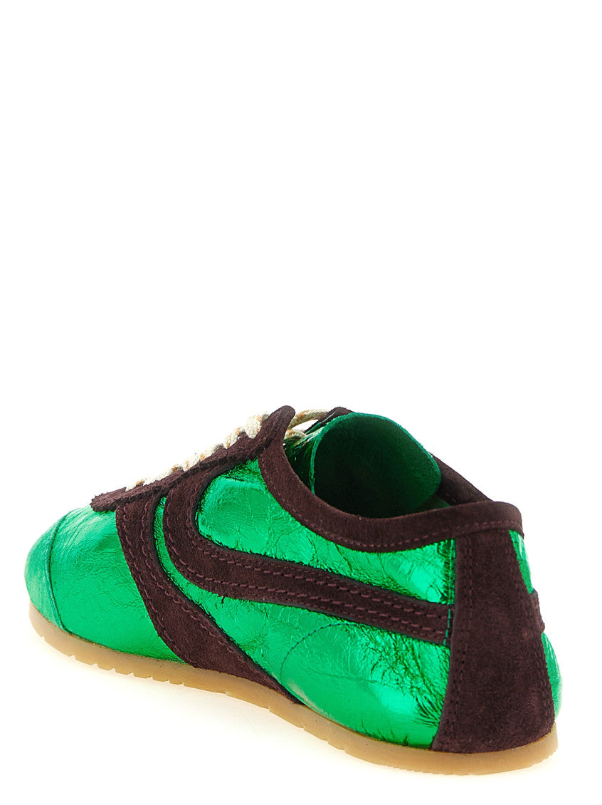 Green  Leather Sneakers 3