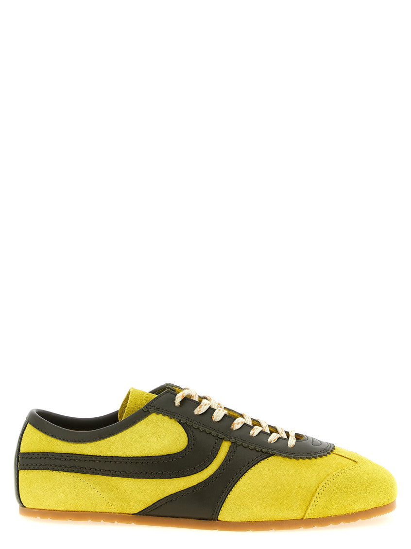 Yellow Leather Sneakers 1