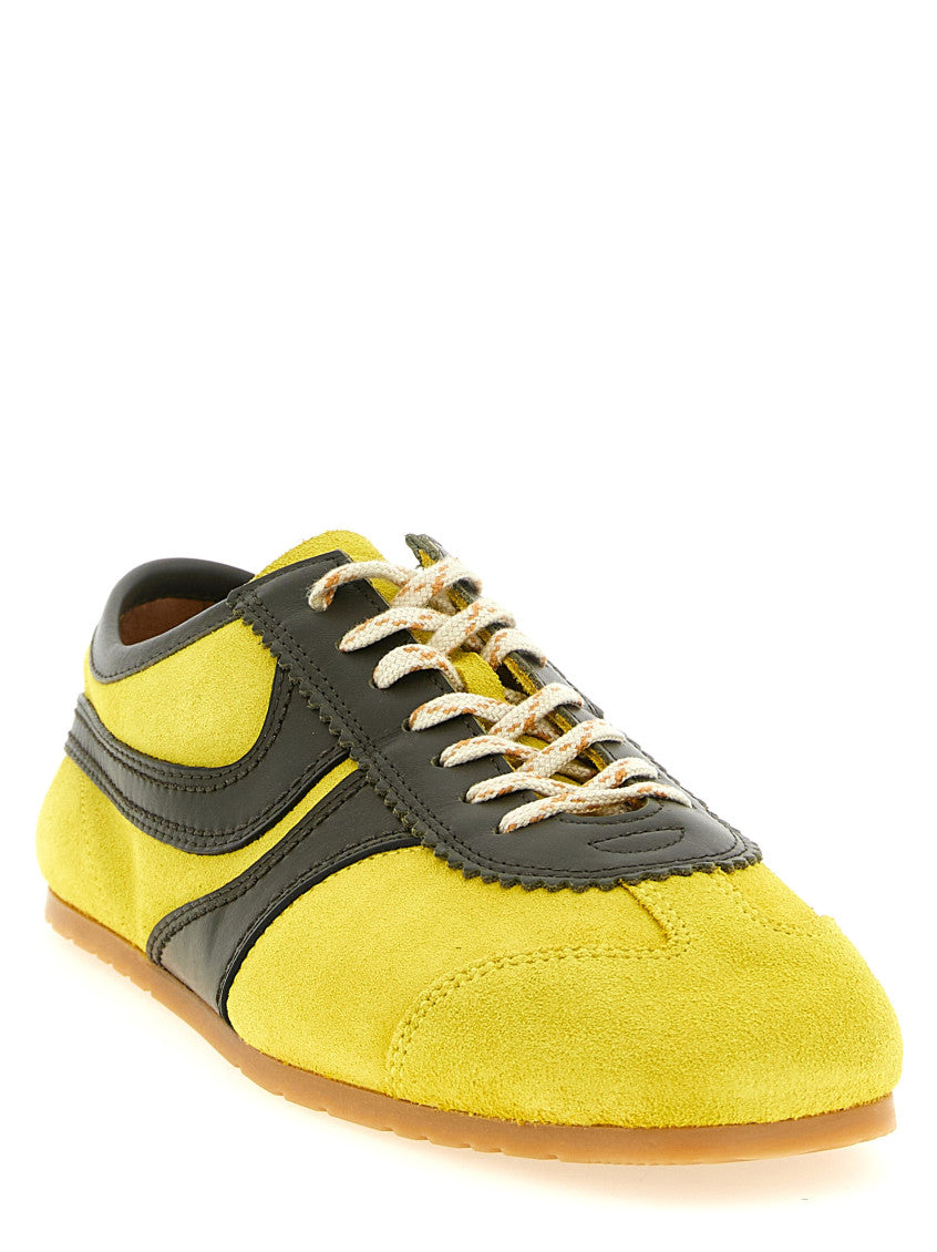 Yellow Leather Sneakers 2