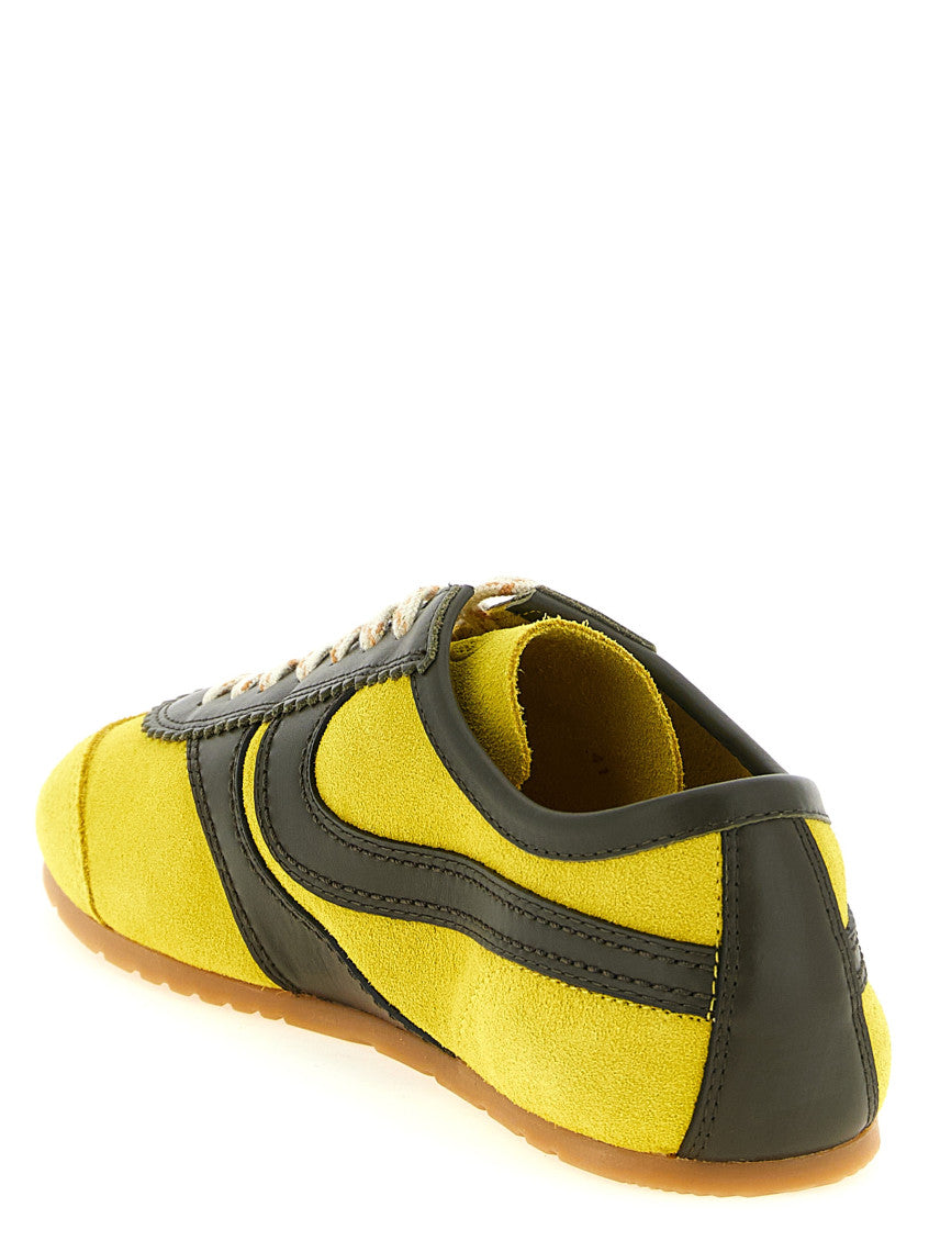 Yellow Leather Sneakers 3