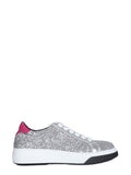 Silver Lace Up Sneakers 1