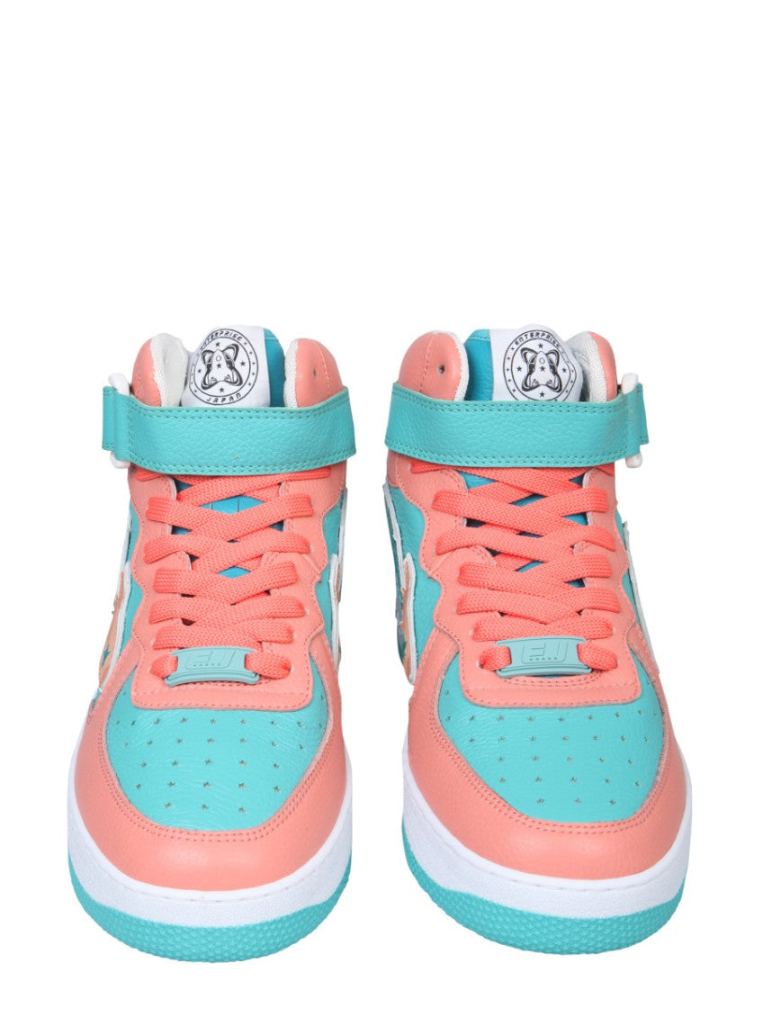 Light Blue Logo Sneakers 2
