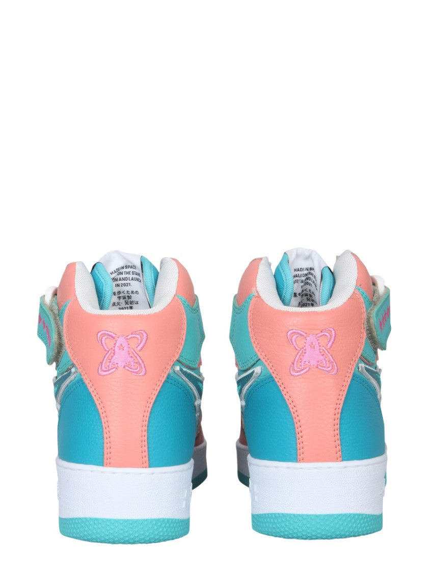 Light Blue Logo Sneakers 4