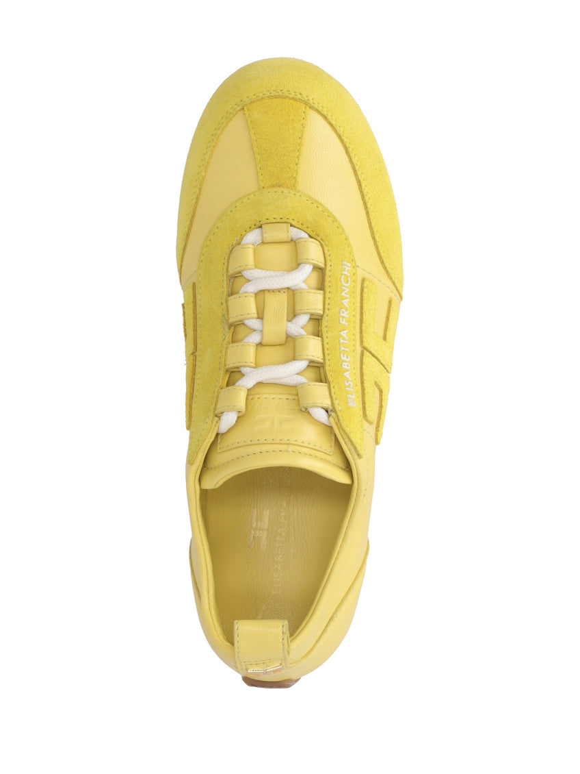 Yellow Logo Sneakers 4