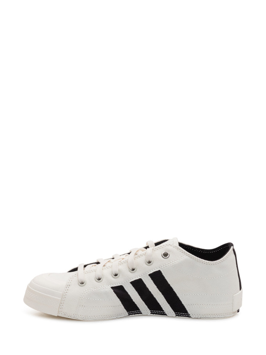 White Stripes Lace Up Sneakers 4