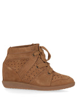 Brown Lace Up Sneakers 1