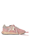 Pink Lace Up Sneakers 1