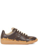 Brown Lace Up Sneakers 1