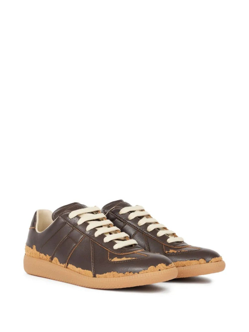 Brown Lace Up Sneakers 2