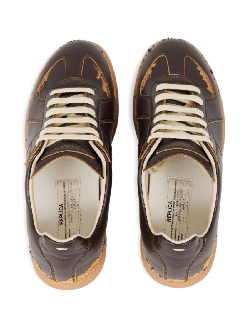Brown Lace Up Sneakers 3