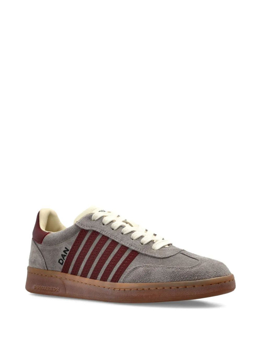 Grey Lace Up Sneakers 2