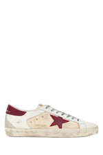 White Color Block Sneakers 1