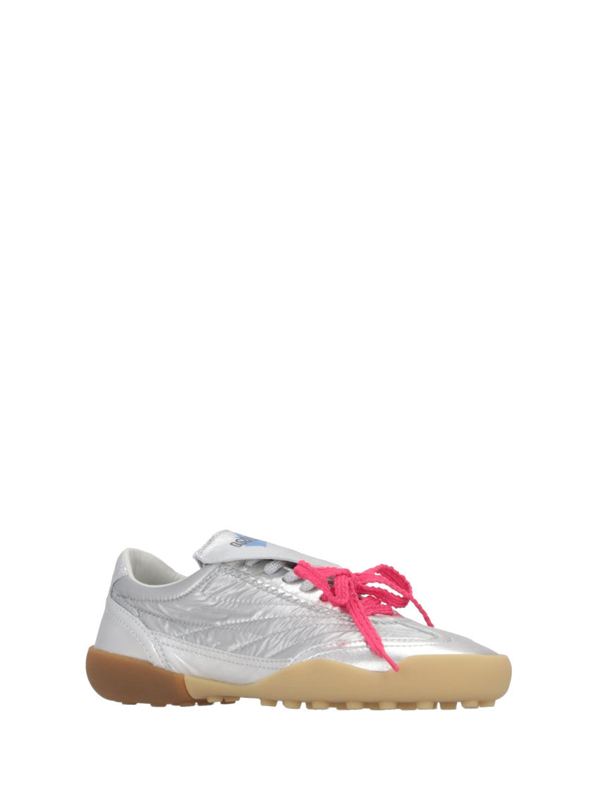 Silver Logo Sneakers 2