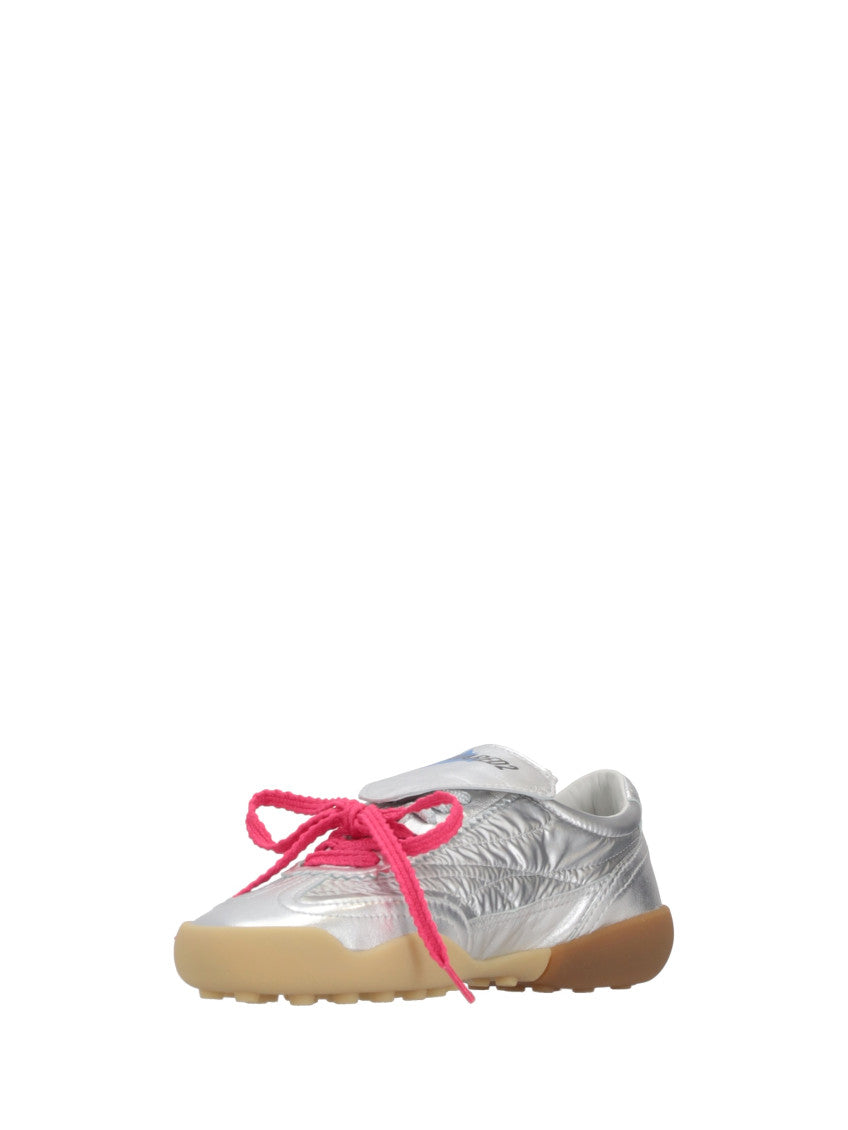 Silver Logo Sneakers 3
