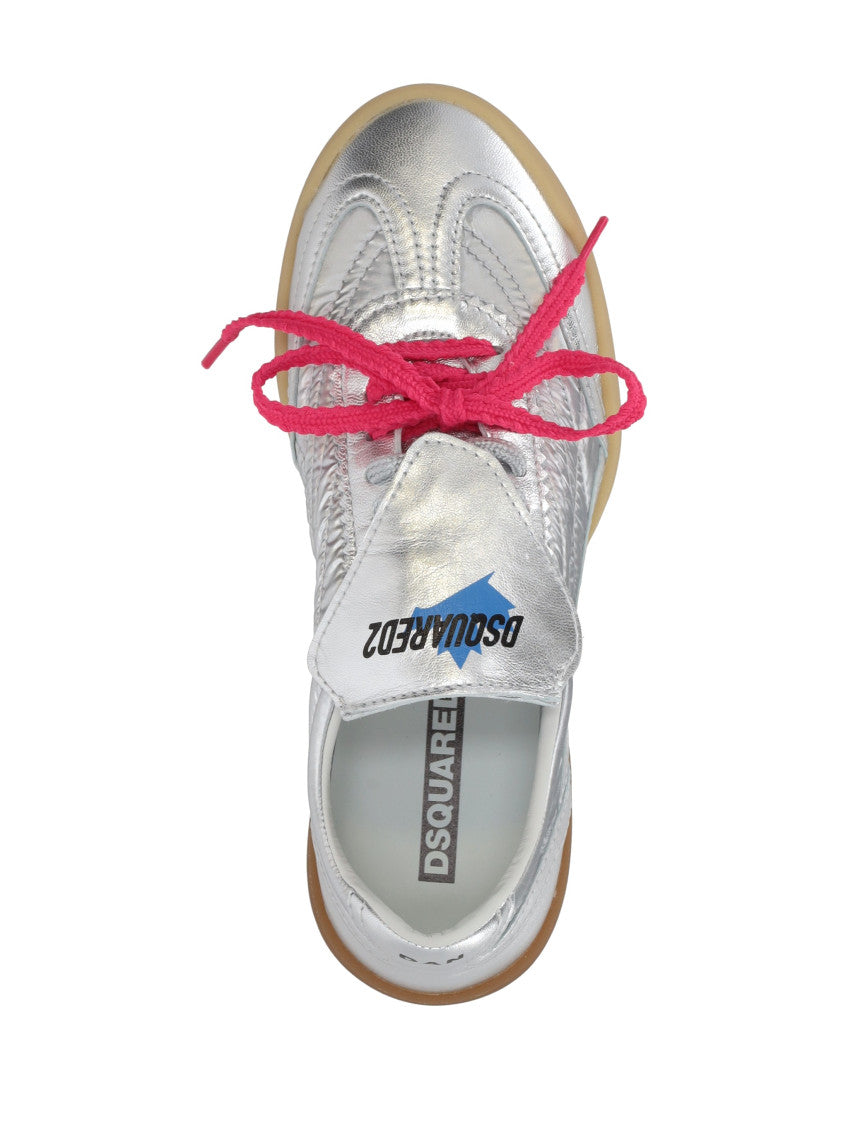 Silver Logo Sneakers 4