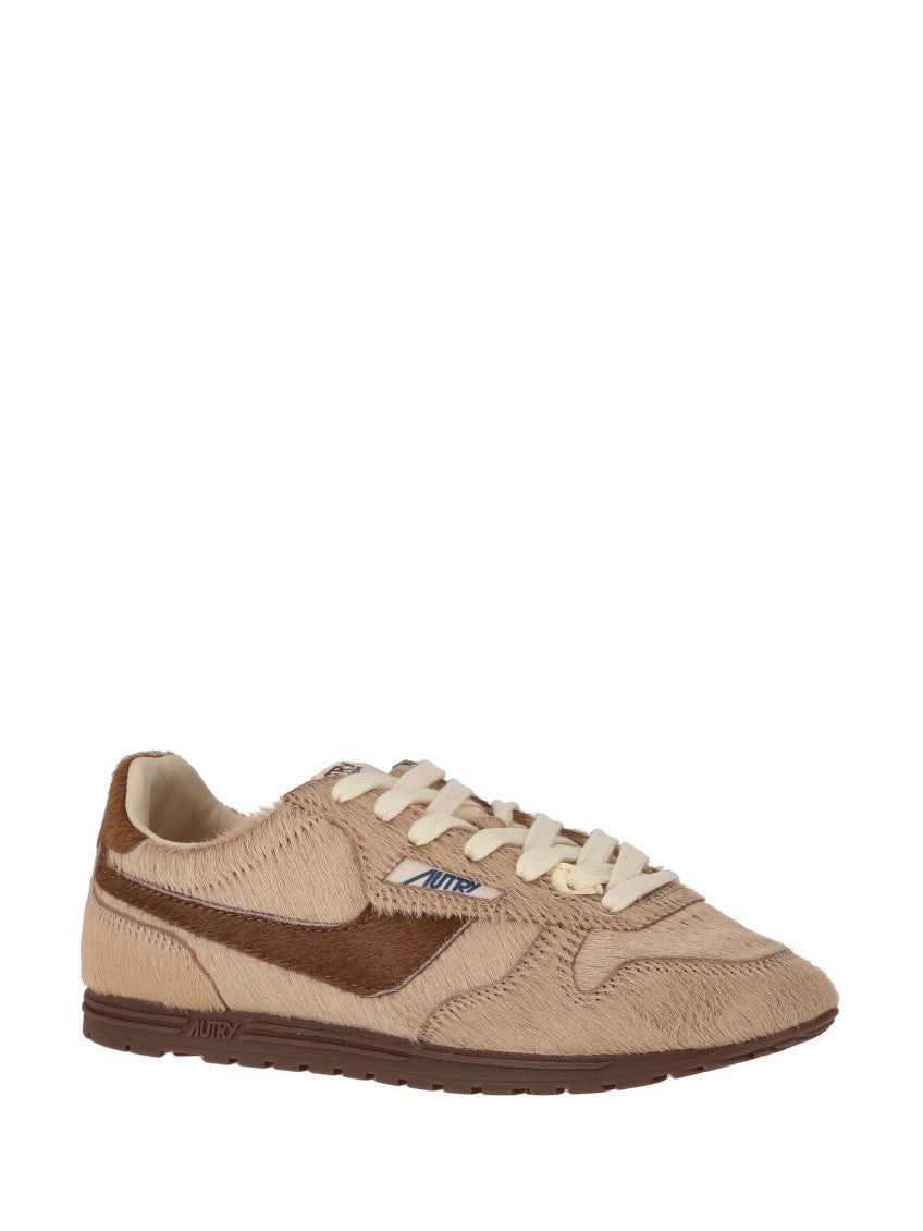 Beige Lace Up Sneakers 2