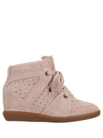 Pink Lace Up Sneakers 1