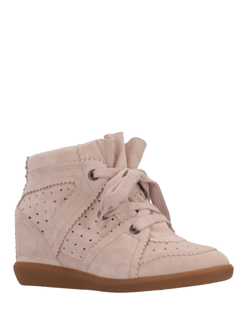 Pink Lace Up Sneakers 2