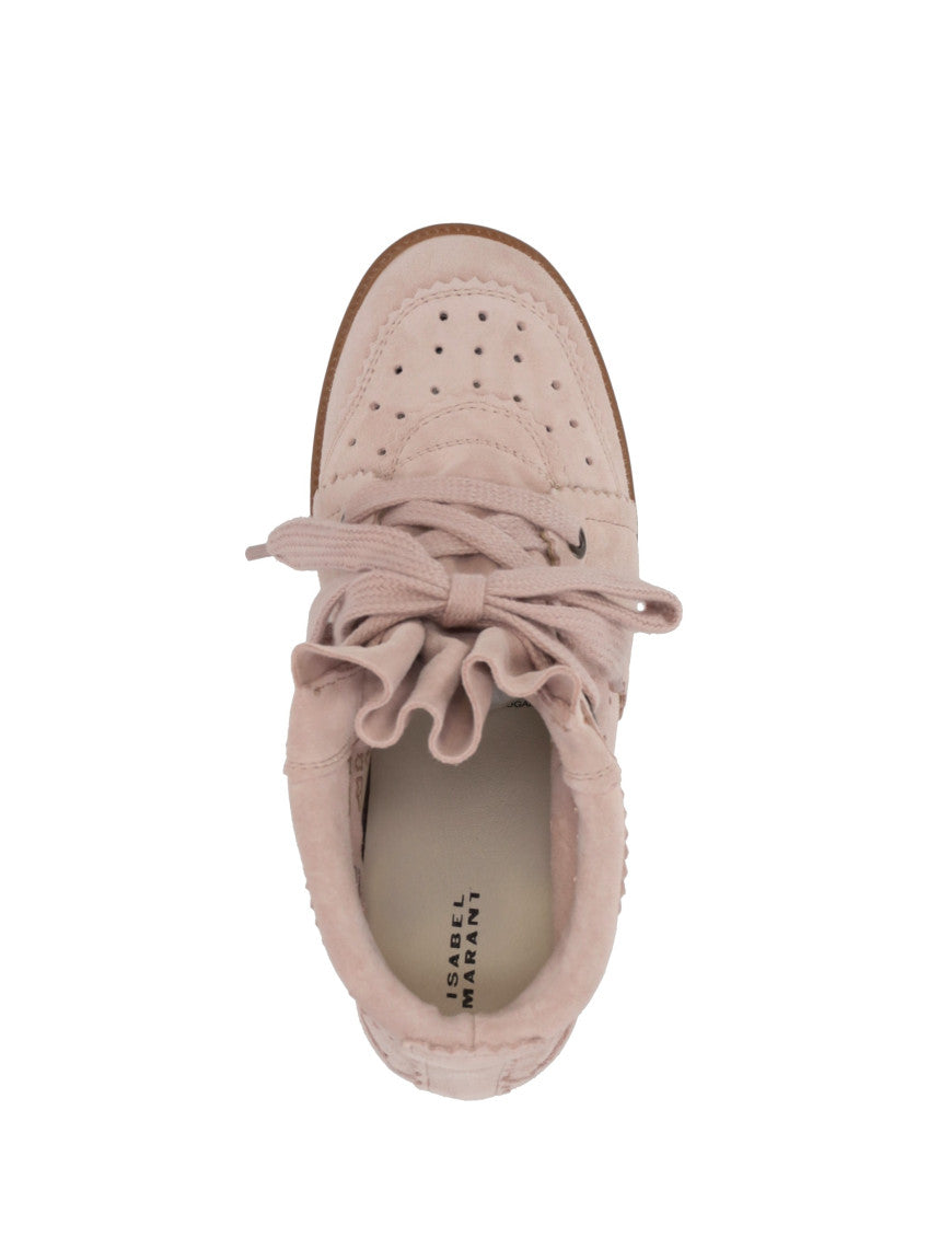Pink Lace Up Sneakers 4