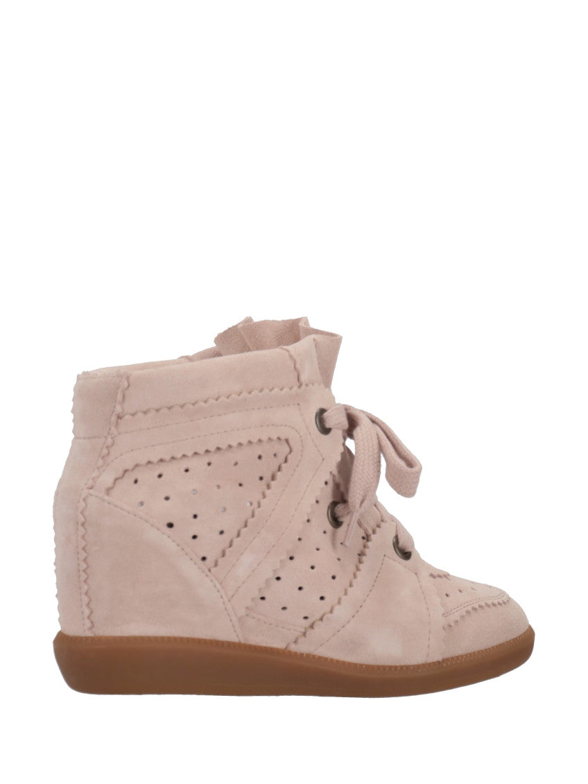 Pink Lace Up Sneakers 5