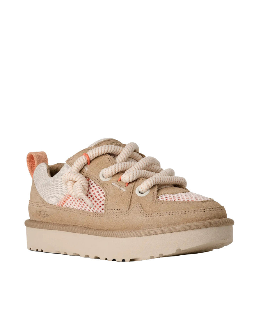 Beige Lace Up Sneakers 2