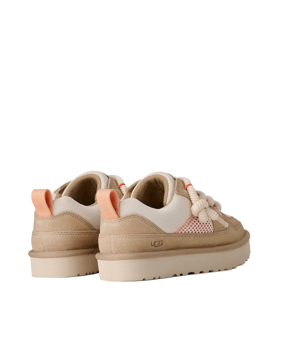 Beige Lace Up Sneakers 3