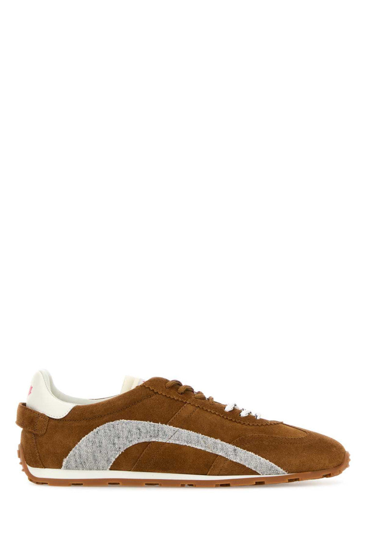 Brown Color Block Sneakers 1