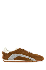 Brown Color Block Sneakers 1
