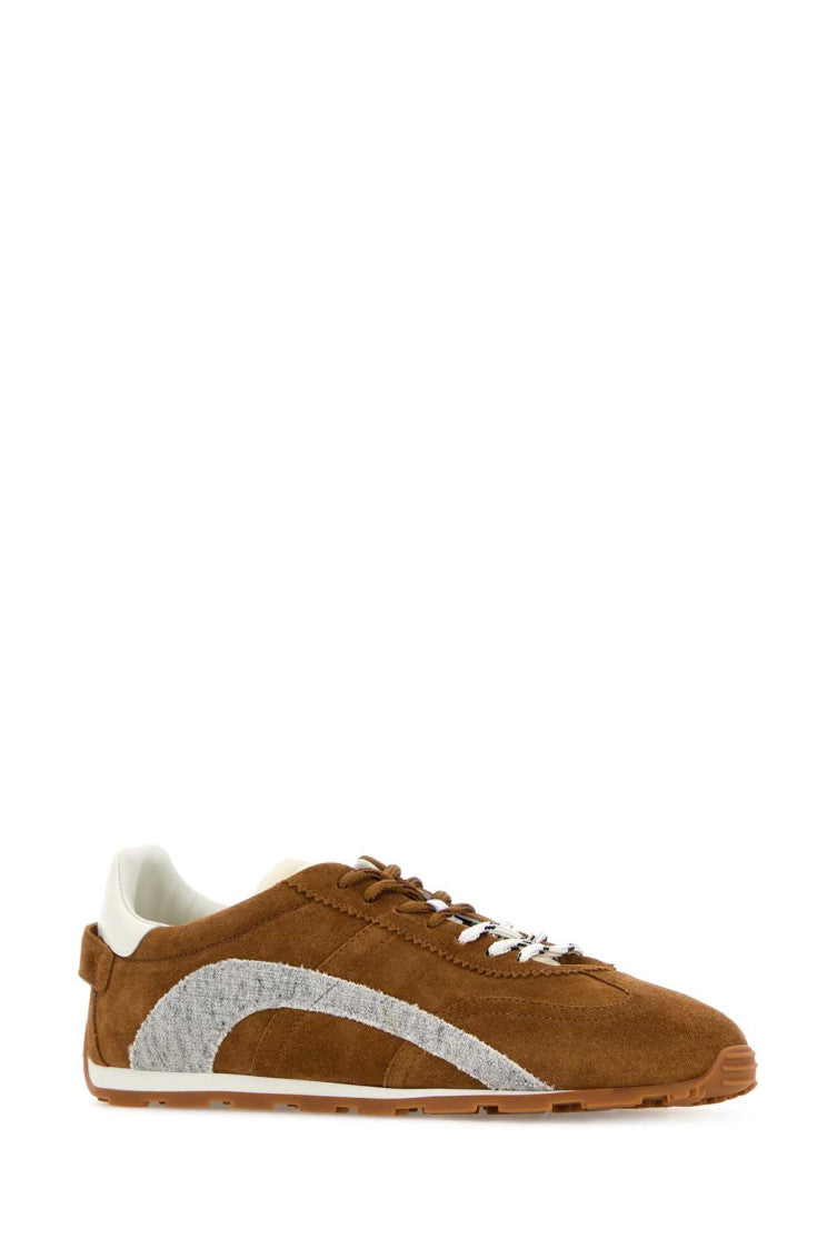 Brown Color Block Sneakers 2