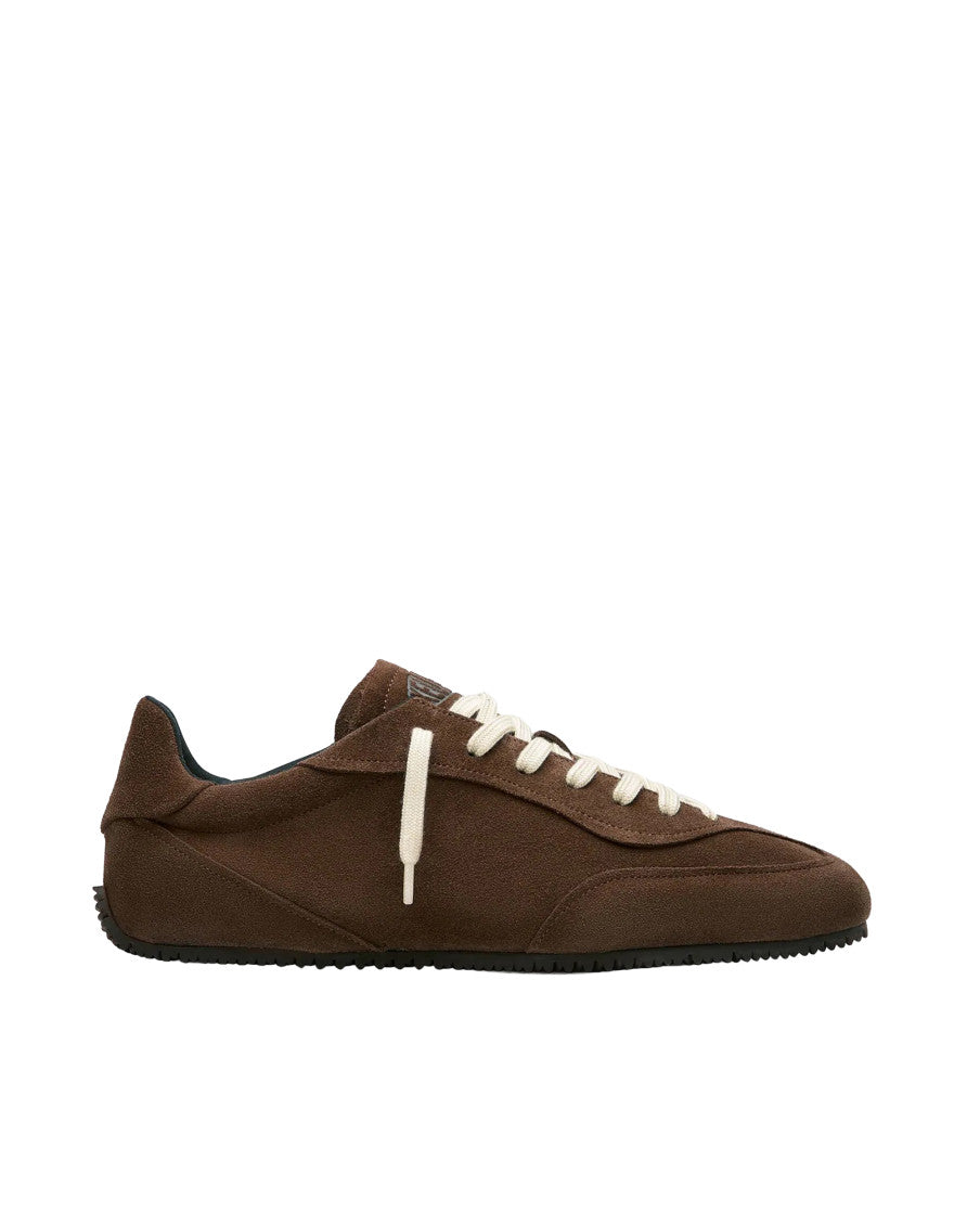Dark Brown Lace Up Sneakers 1