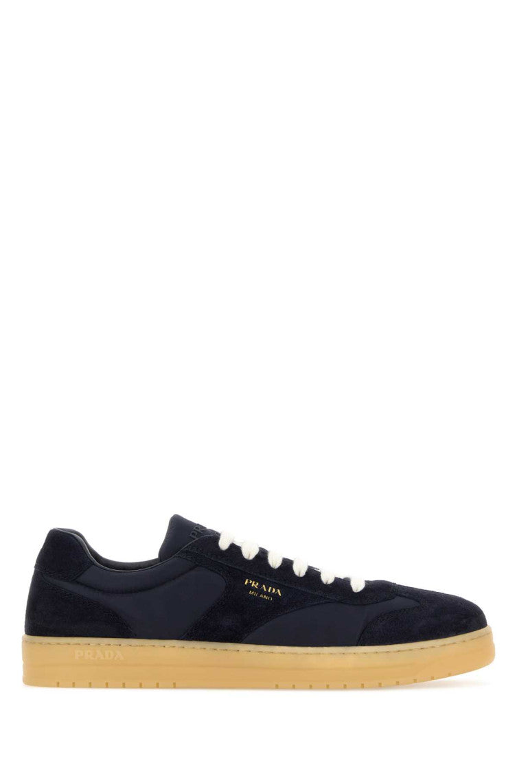Navy Blue Color Block Sneakers 1