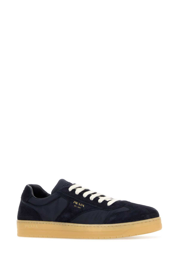 Navy Blue Color Block Sneakers 2