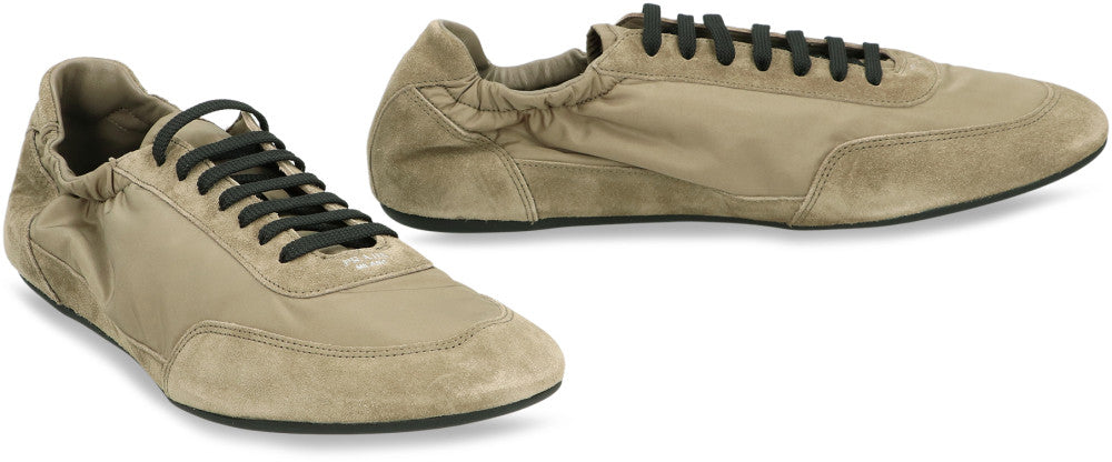 Khaki Solid Collapse Sneakers 2
