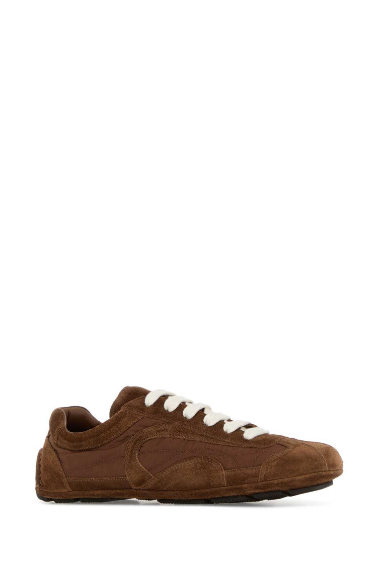 Brown Lace Up Sneakers 2