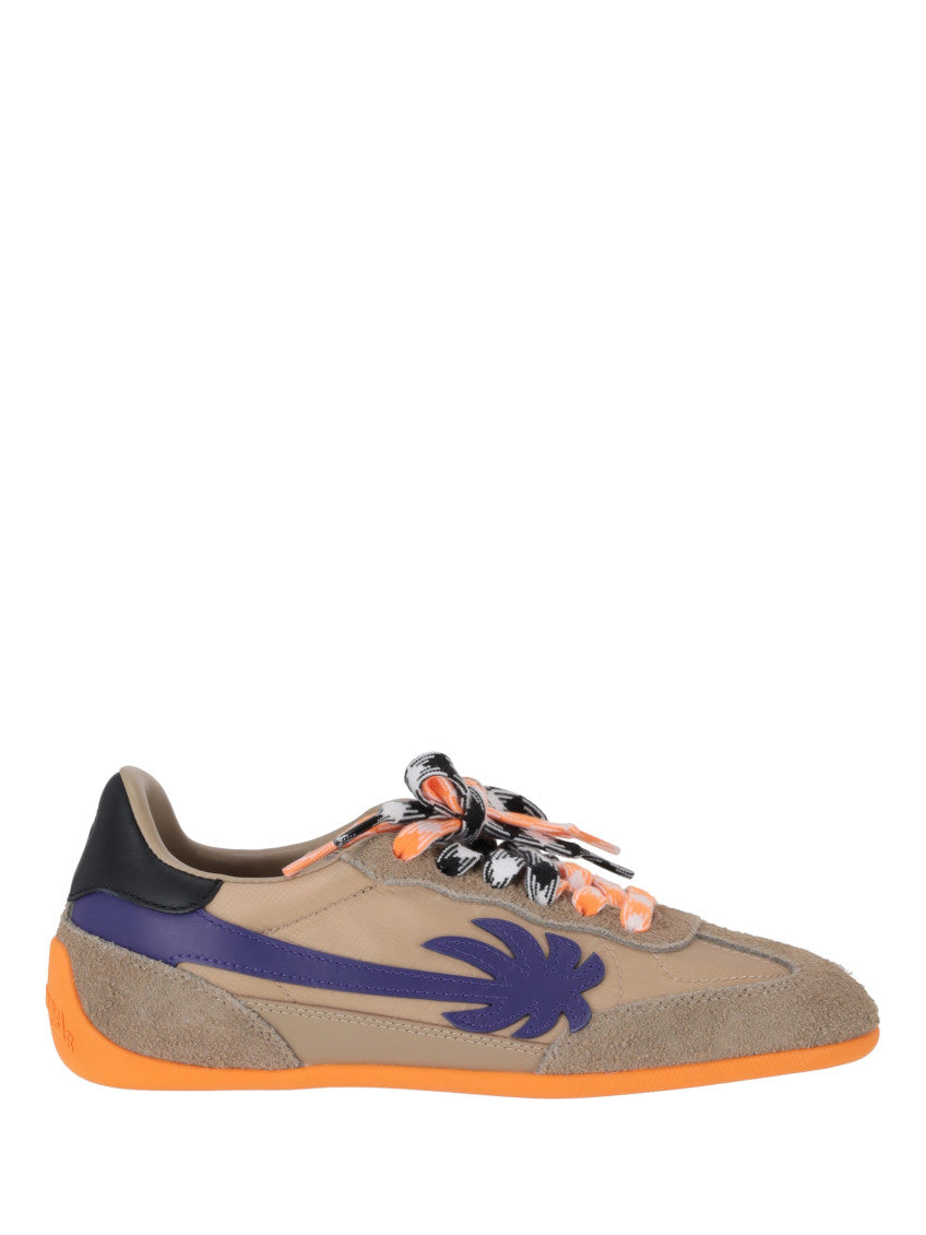 Beige Lace Up Sneakers 1