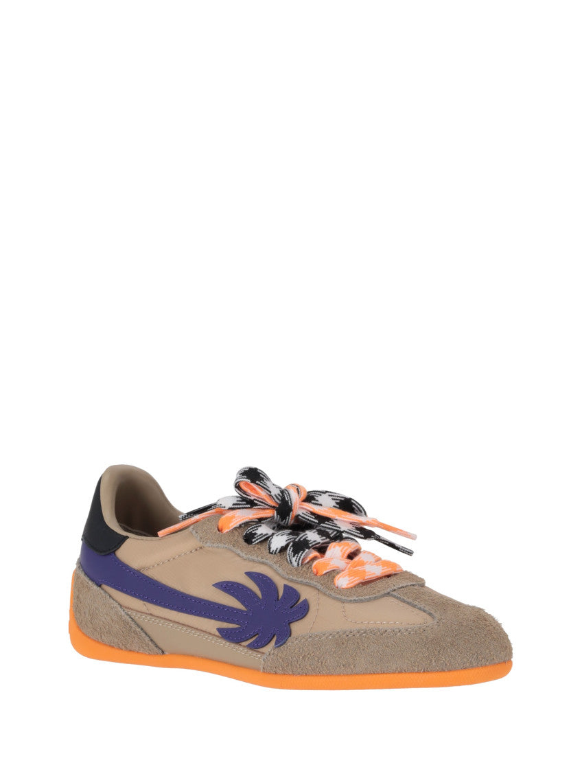 Beige Lace Up Sneakers 2