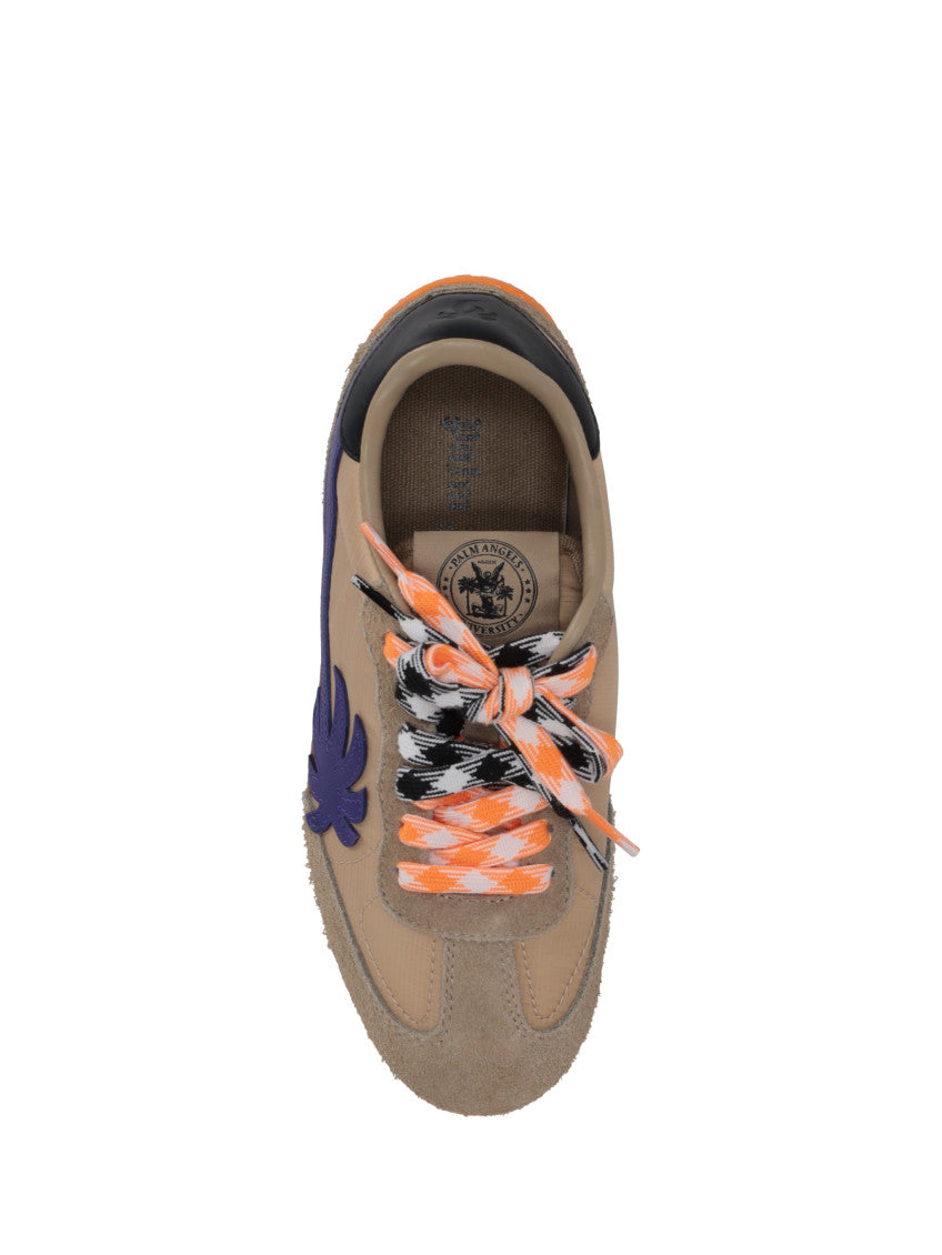 Beige Lace Up Sneakers 4