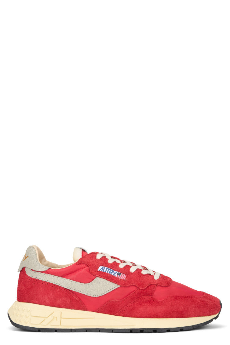 Red Color Block Sneakers 1