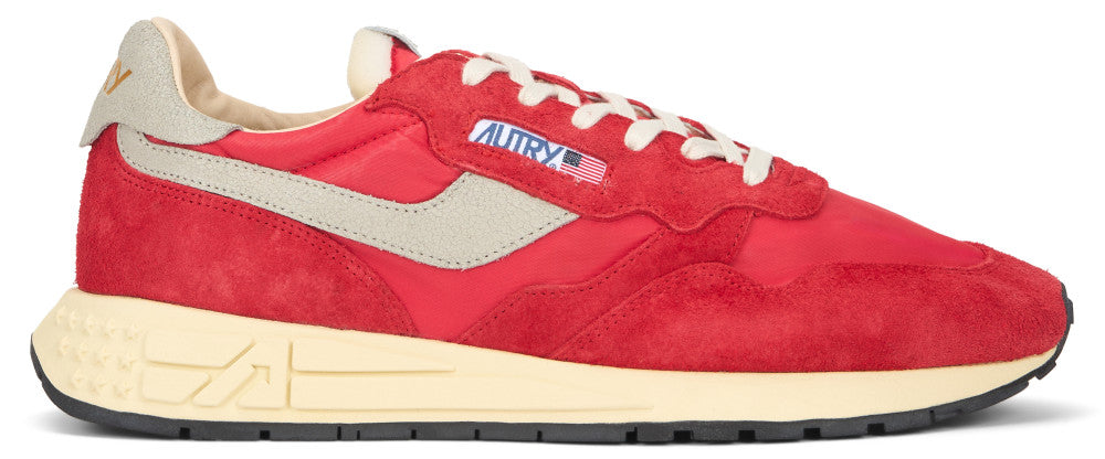 Red Color Block Sneakers 2