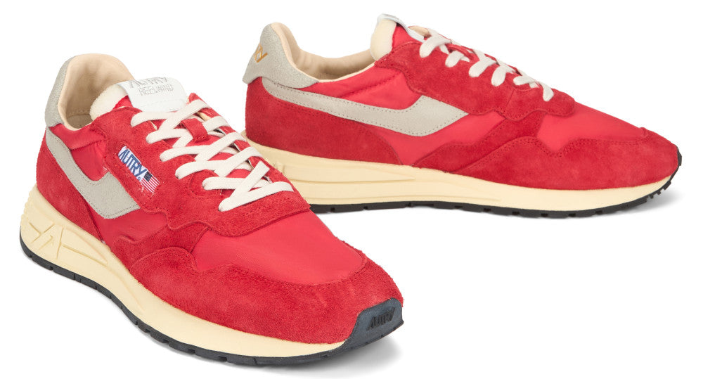 Red Color Block Sneakers 3